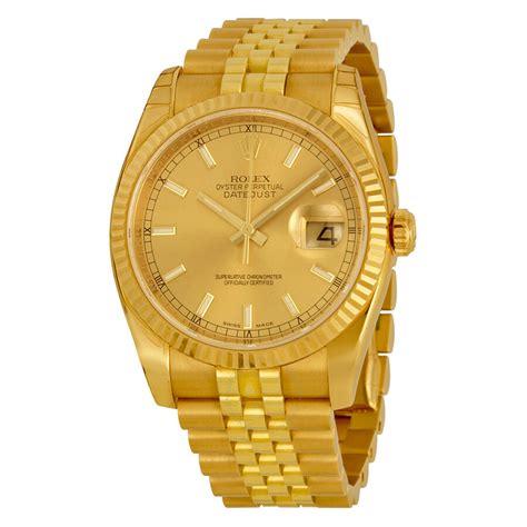 gold mens watch rolex
